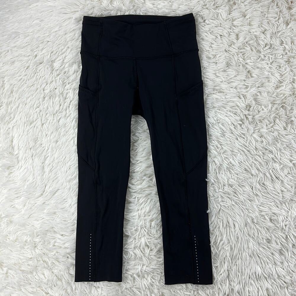 Lululemon Fast & Free Crop II *Nulux 19" Black